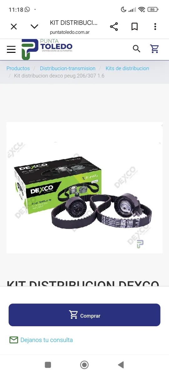 Kit de distribución